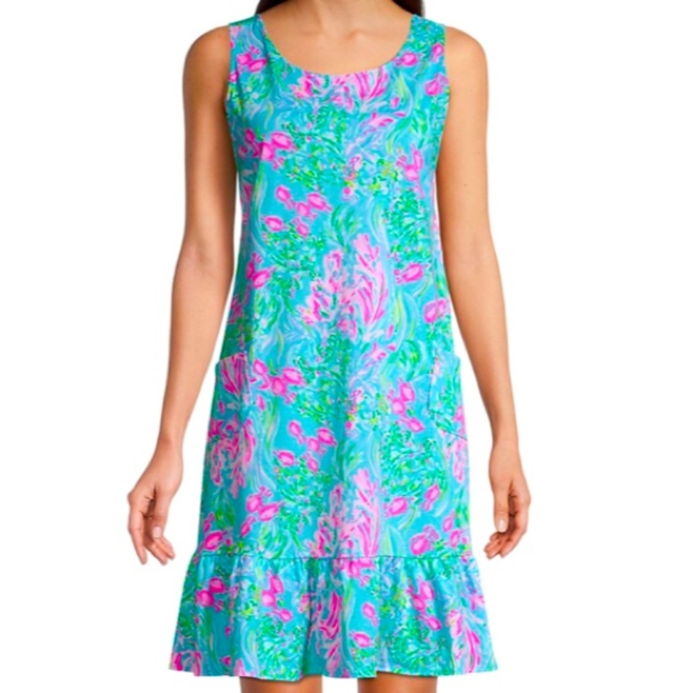 Lilly Pulitzer Kristen Flounce Dress, Large